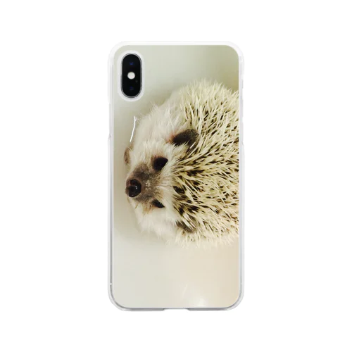 ハリネズミ　スマホケース Soft Clear Smartphone Case