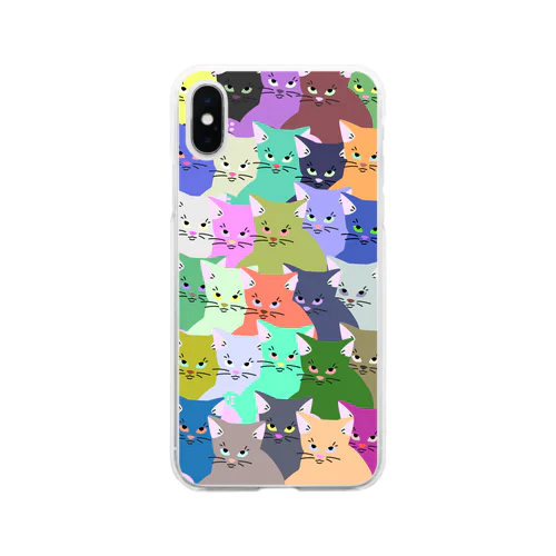 ふてこいねこ Soft Clear Smartphone Case