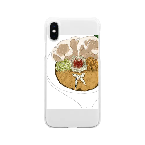 ramen002 Soft Clear Smartphone Case