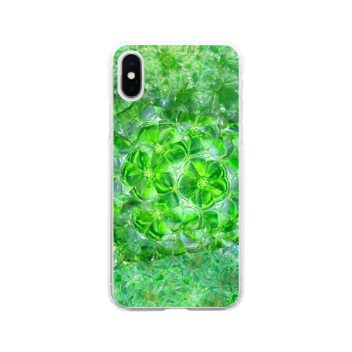 ラムネ瓶 Soft Clear Smartphone Case