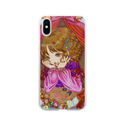 恋する女の子 Soft Clear Smartphone Case