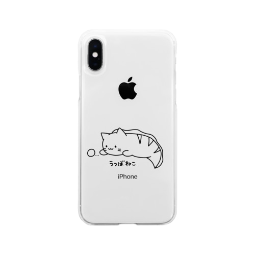 ながくないうつぼねこ Soft Clear Smartphone Case