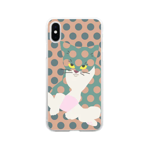 ふてこいねこ Soft Clear Smartphone Case