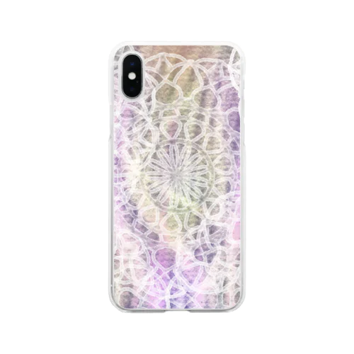 夢可愛いレース Soft Clear Smartphone Case