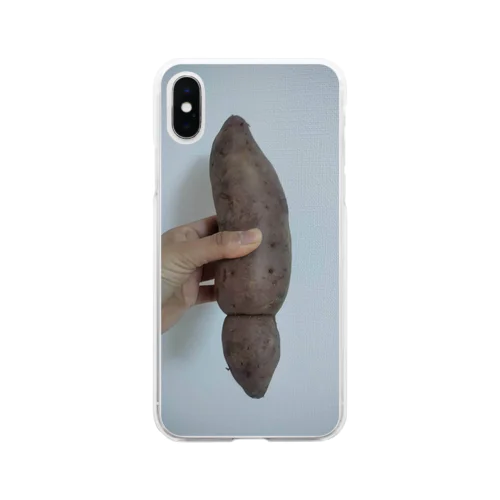 天女とサツマイモ Soft Clear Smartphone Case
