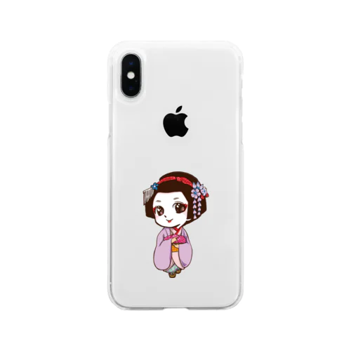 舞妓の舞ちゃん Soft Clear Smartphone Case