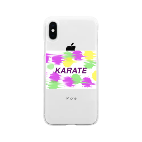 空手ドットKARATE Soft Clear Smartphone Case