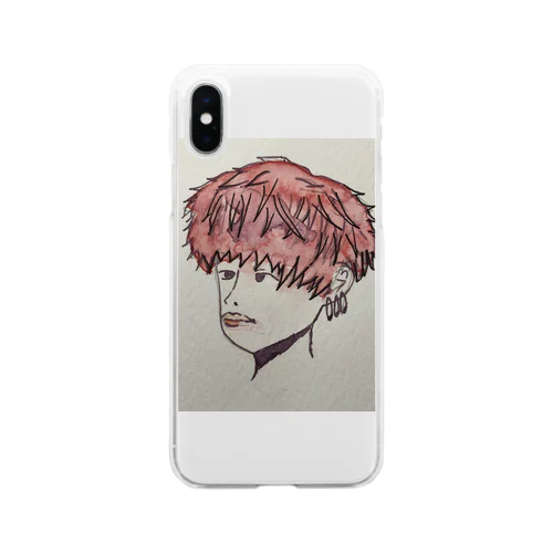 赤髪ボーイ Soft Clear Smartphone Case