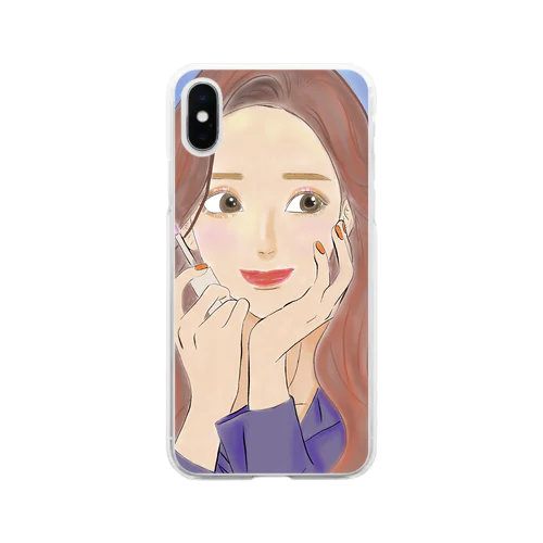 メイク女子💄  Soft Clear Smartphone Case