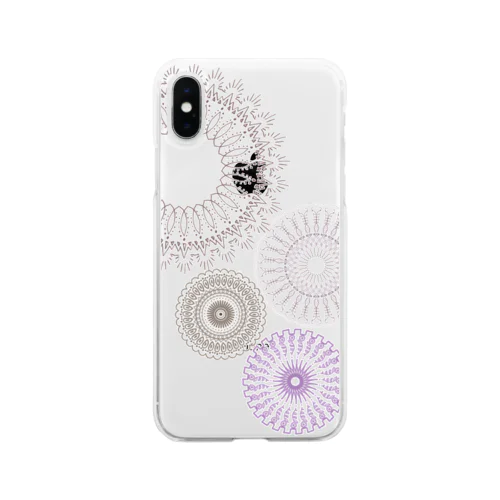 マンダラハグルマ Soft Clear Smartphone Case