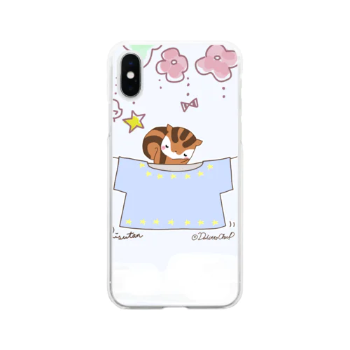 すやすやりすたん Soft Clear Smartphone Case