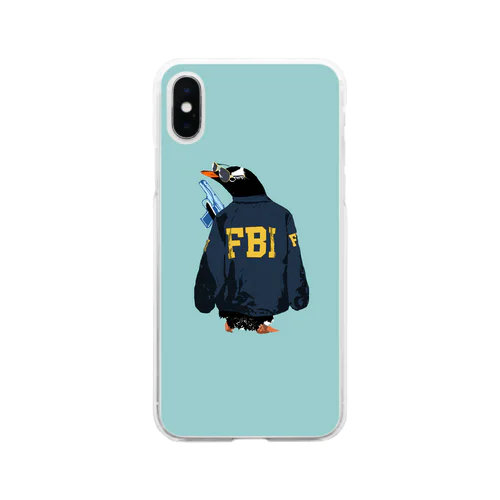 FBI penguin Soft Clear Smartphone Case