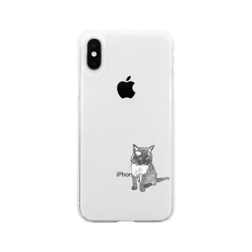 テオのiPhoneケース（クリア） Soft Clear Smartphone Case