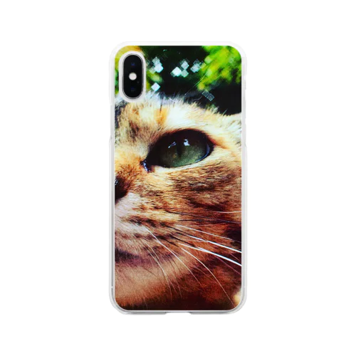 公園猫　 Soft Clear Smartphone Case