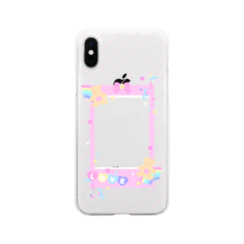 推しチェキスマホケース♡デコClear Soft Clear Smartphone Case