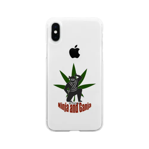 NINJA and GANJA（忍者とガンジャ） Soft Clear Smartphone Case