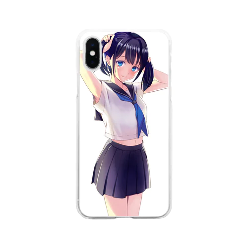 ツインテール Soft Clear Smartphone Case