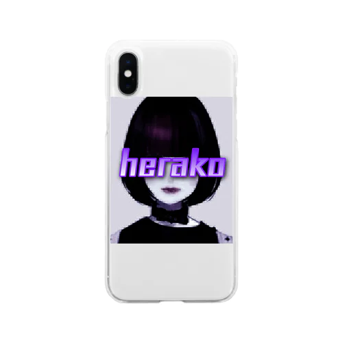 へらちゃん公式グッズ Soft Clear Smartphone Case