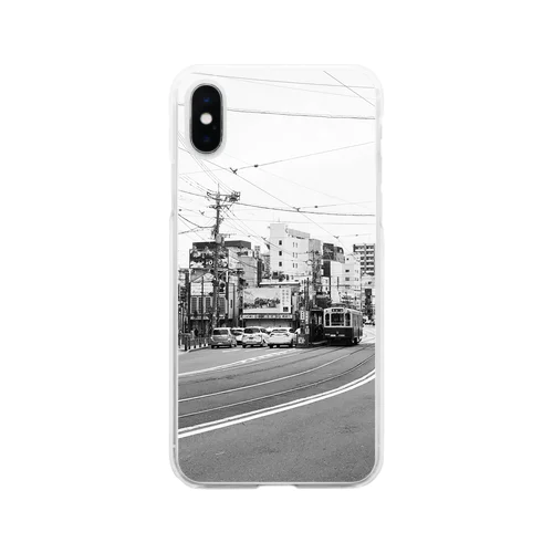 CITYプリントTシャツ Soft Clear Smartphone Case