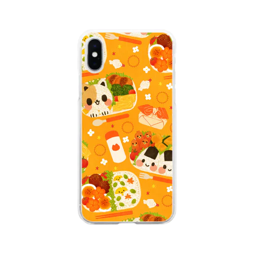 ねこのお弁当 Soft Clear Smartphone Case