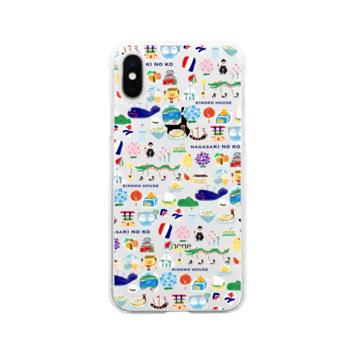 nagasaKI NO KO(small) Soft Clear Smartphone Case