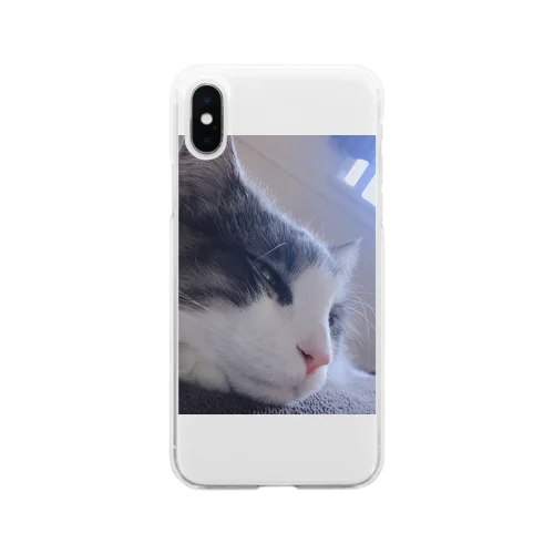 たそがれねこ Soft Clear Smartphone Case