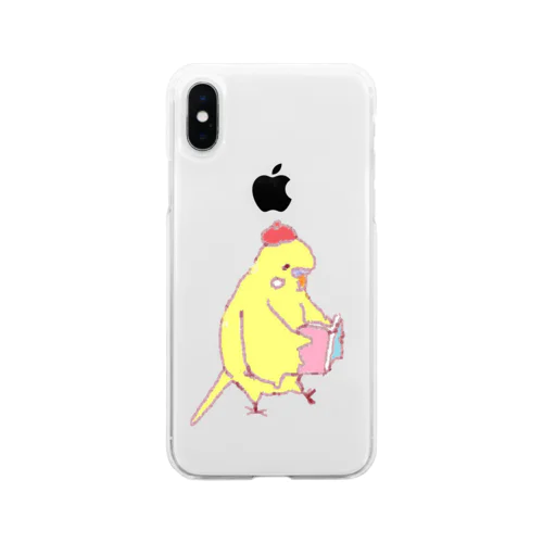 本読むピヨちゃん Soft Clear Smartphone Case