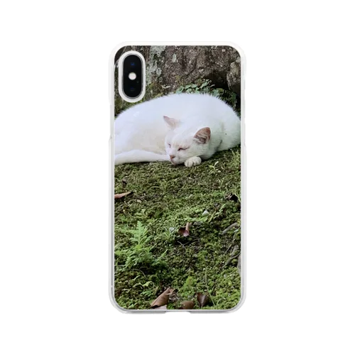 うちのシロ Soft Clear Smartphone Case