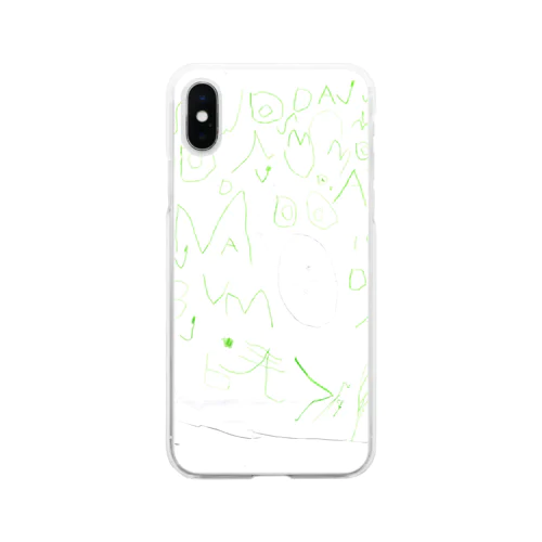 アルファベットお絵描き Soft Clear Smartphone Case