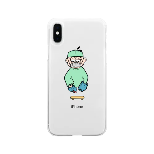 コロナ禍のお寿司大丈夫？ Soft Clear Smartphone Case