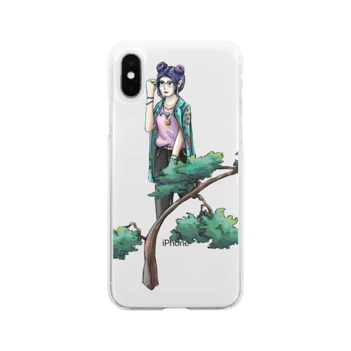 bonsai girl  Soft Clear Smartphone Case