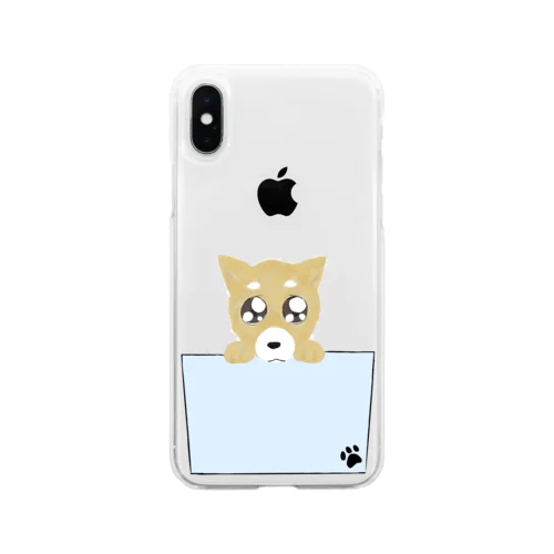 ポケットわんこ Soft Clear Smartphone Case