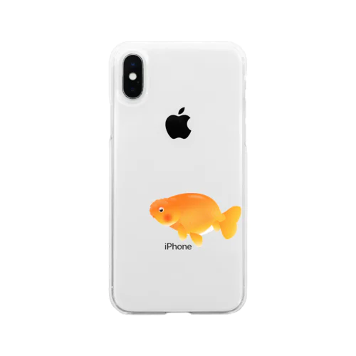 金魚 らんちゅう Soft Clear Smartphone Case