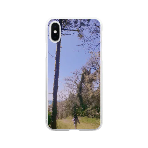 森を歩く Soft Clear Smartphone Case