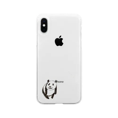 ぱんだ君① Soft Clear Smartphone Case