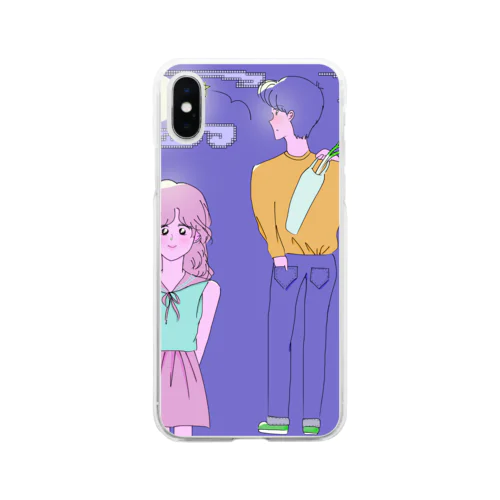 シティポップ Soft Clear Smartphone Case