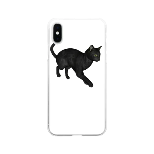 幸運の黒猫🐈‍⬛ Soft Clear Smartphone Case