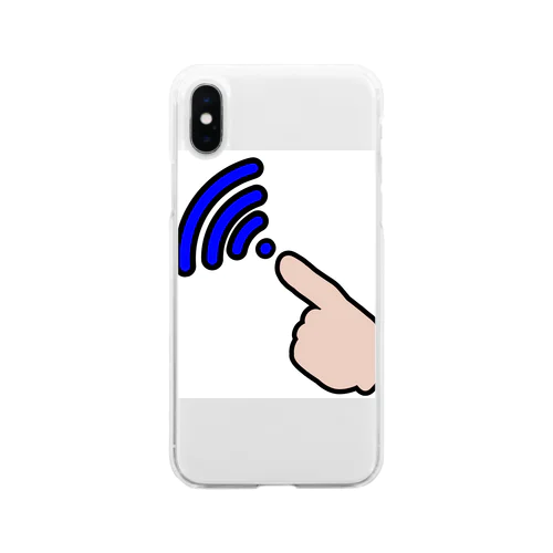 finger WiFi ソフトクリアスマホケース