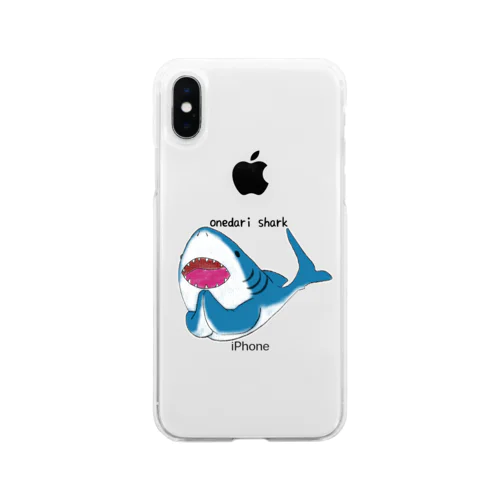 onedari shark Soft Clear Smartphone Case