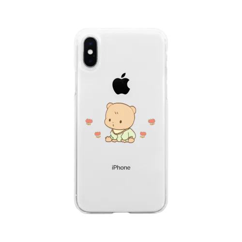 赤ちゃんあにまる　こぐまくん Soft Clear Smartphone Case