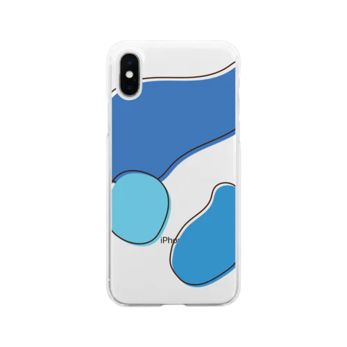 トリコロール ネモフィラ Soft Clear Smartphone Case