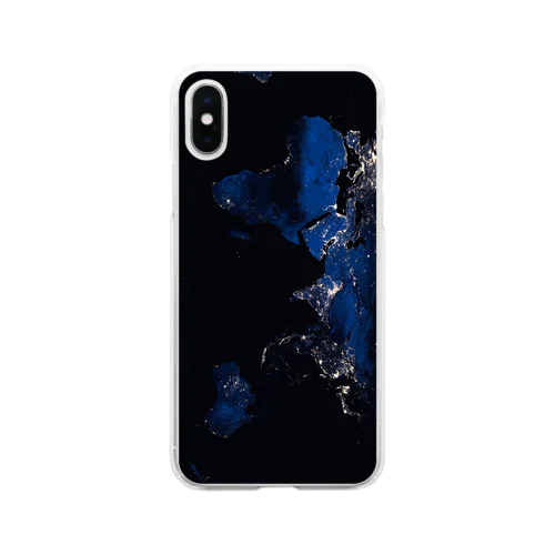 Eastern hemisphere at night Soft Clear Smartphone Case