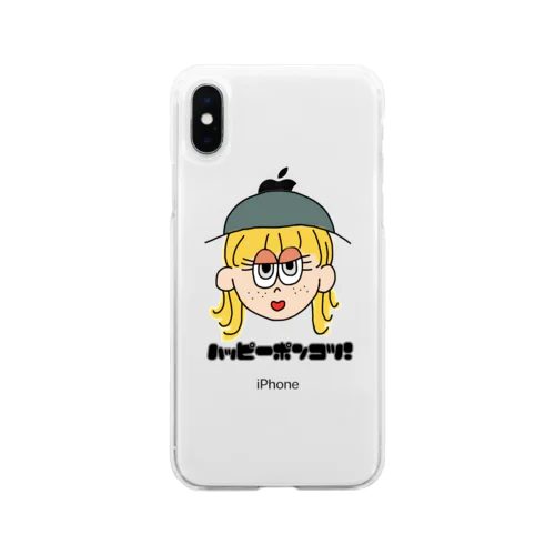 はっぴーぽんこつ〜！ Soft Clear Smartphone Case