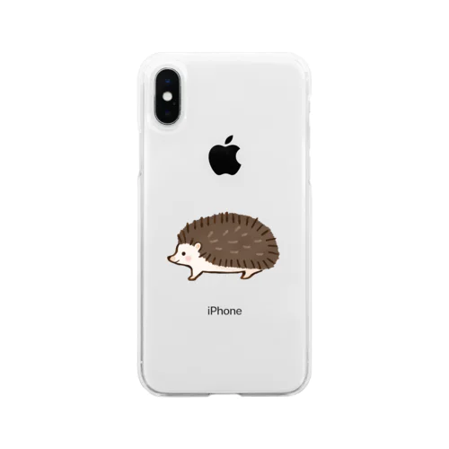 ハリネズミ Soft Clear Smartphone Case