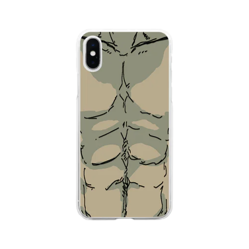 筋肉 Soft Clear Smartphone Case