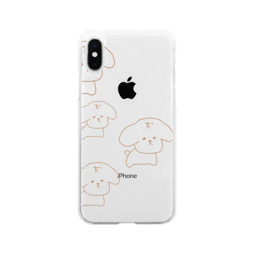 犬！！！ Soft Clear Smartphone Case