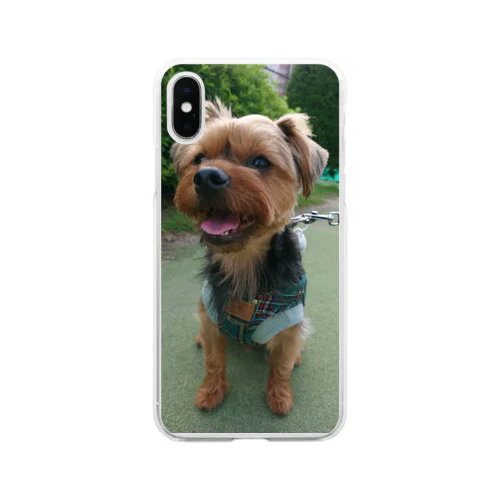 たれみみヨーキー犬 Soft Clear Smartphone Case