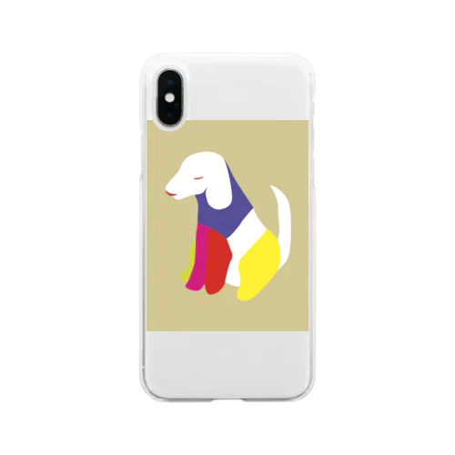 color animal No.1 dog Soft Clear Smartphone Case