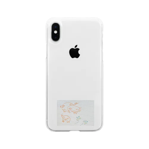 リアル・pigz Soft Clear Smartphone Case