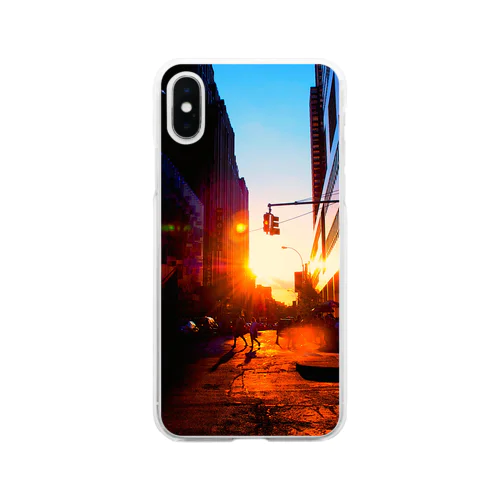 NYC, Art on the Town Soft Clear Smartphone Case